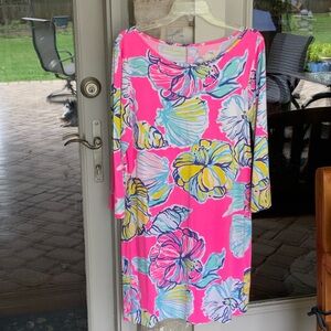 ❣️Lilly Pulitzer Pink and Yellow Floral Dress
